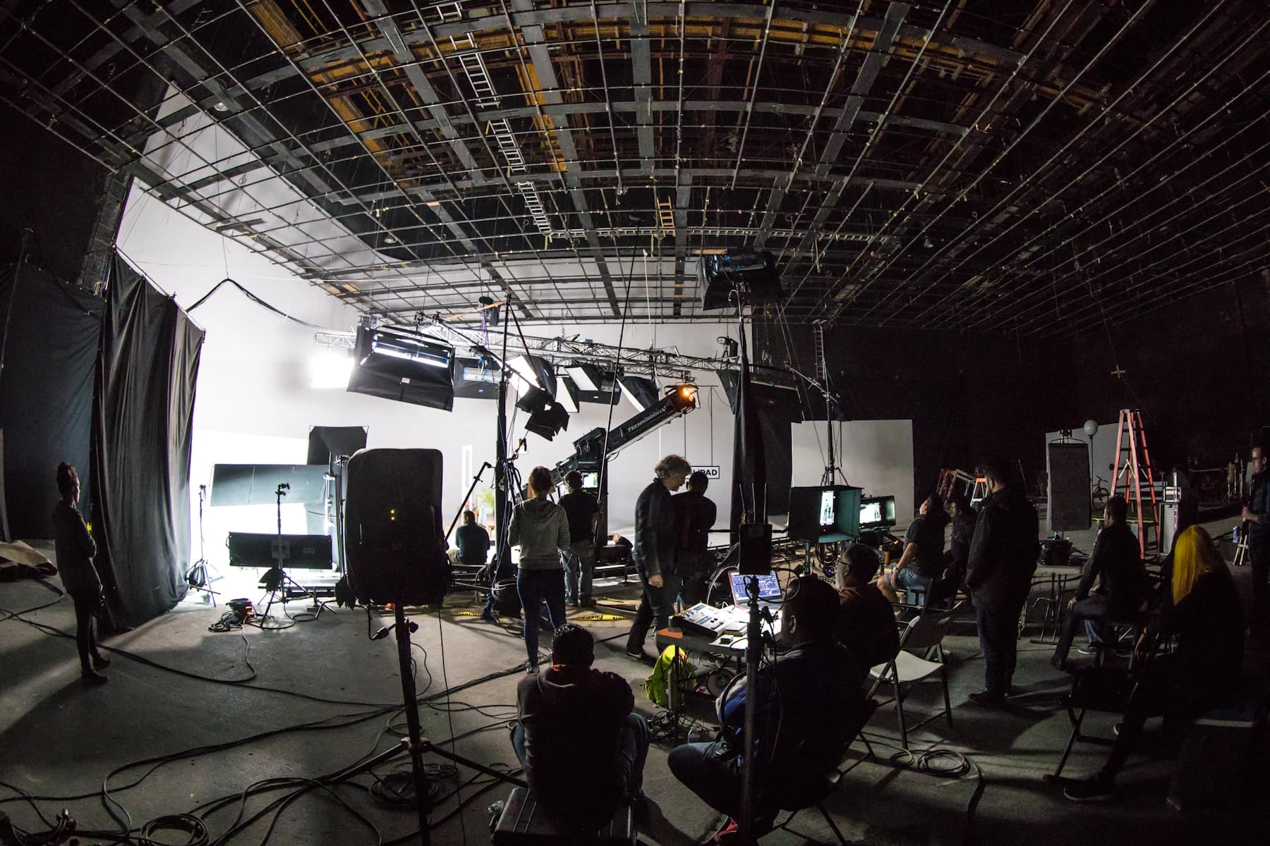 Set de gravação de vídeo