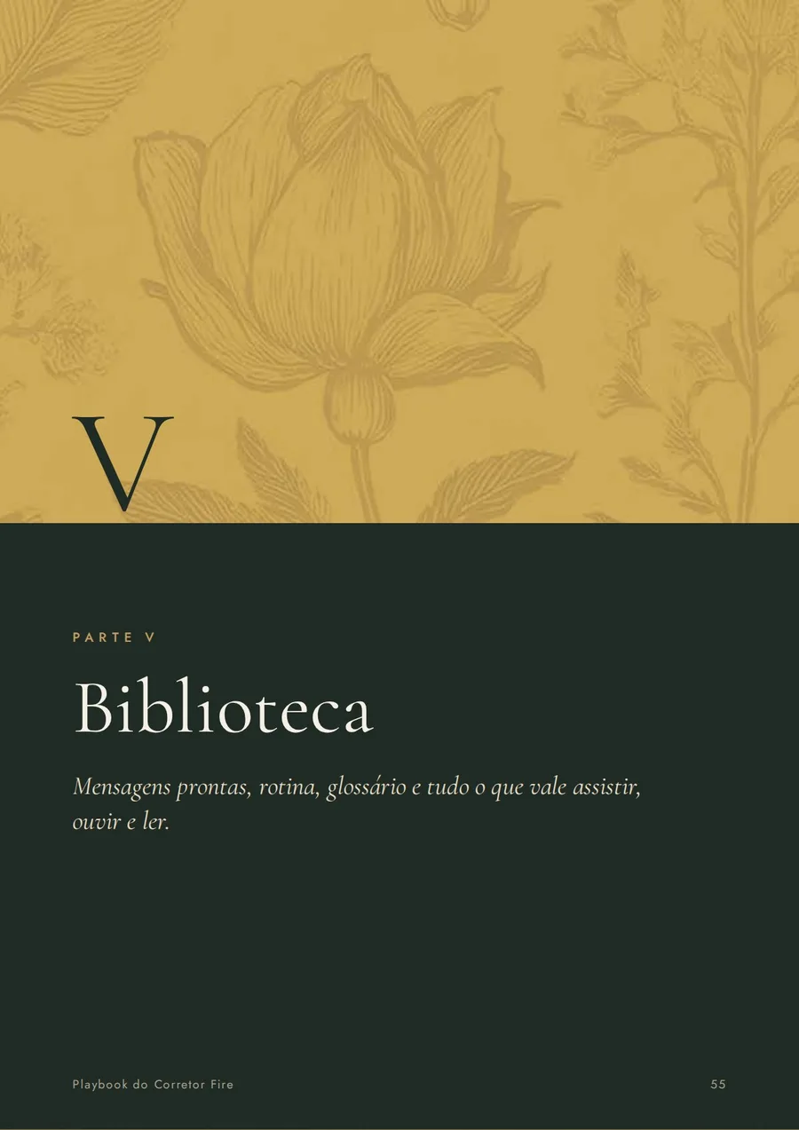 Capa da Parte V: biblioteca