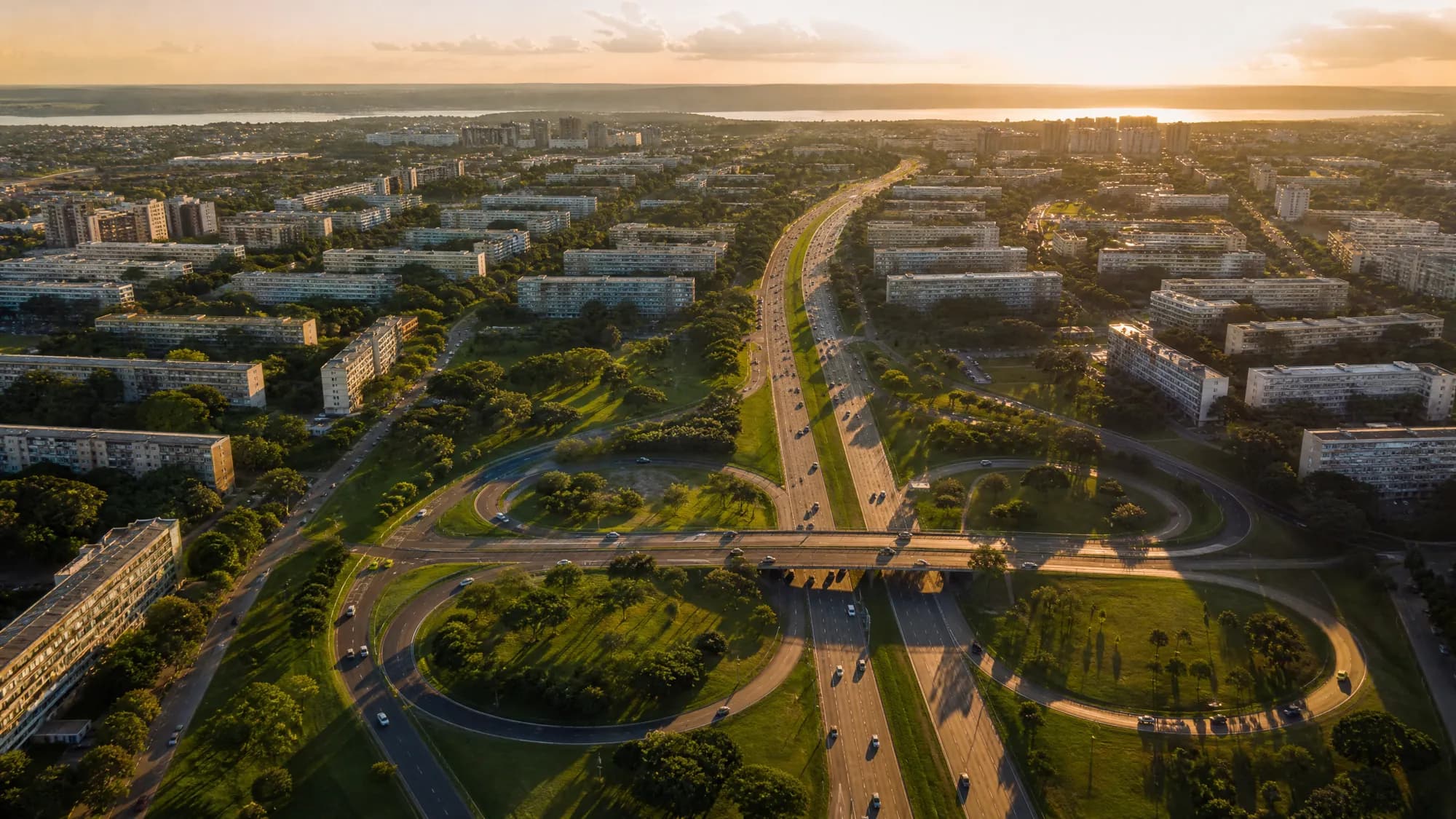 Vista aérea das superquadras de Brasília