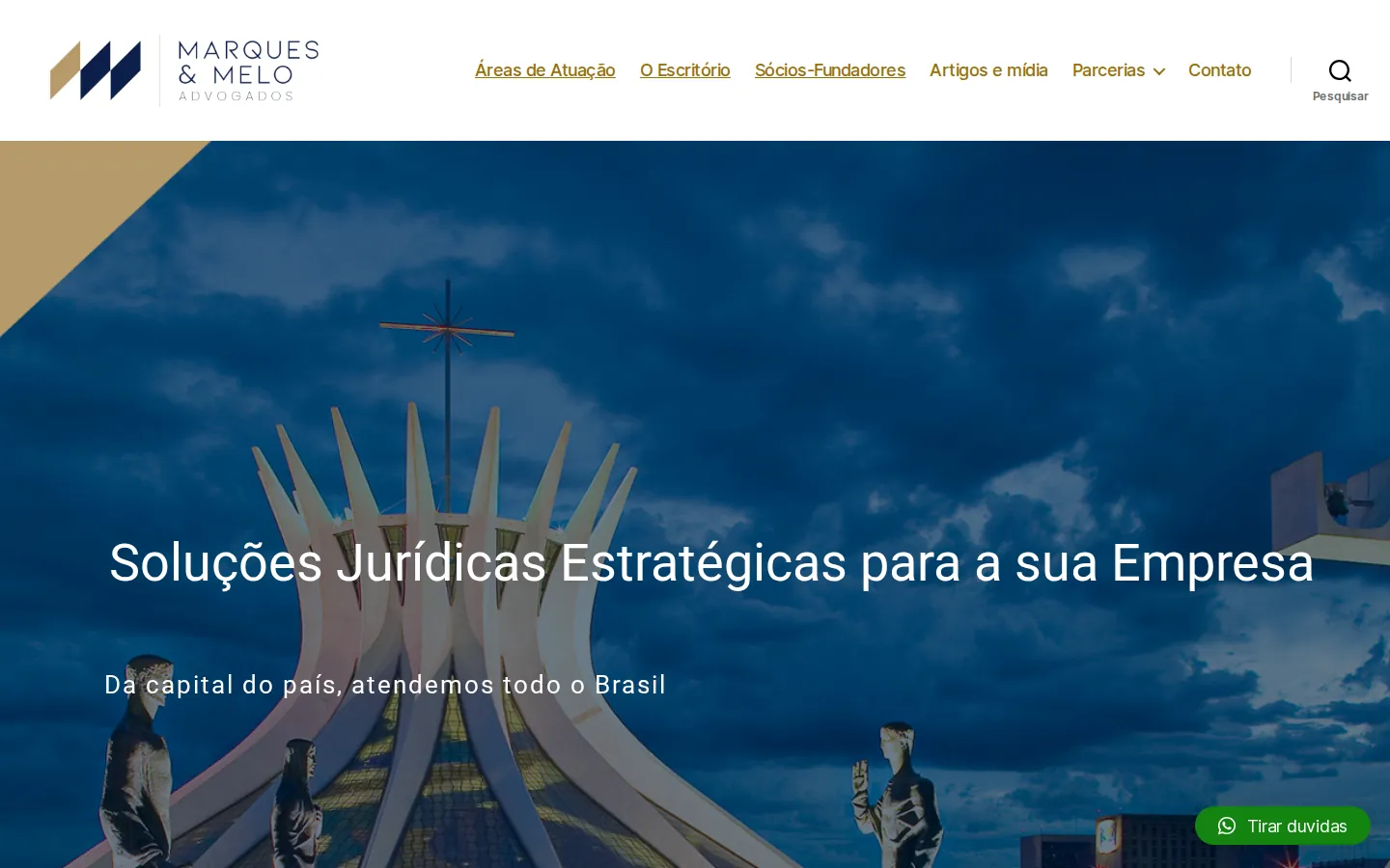 Marques & Melo Advogados: site institucional